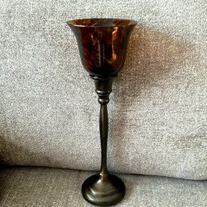 Glass Candle Holder